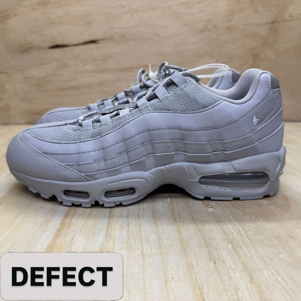 NEW DEFECT sz 12 Nike Air Max 95 OG Big Bubble Wolf Grey HM8755-002